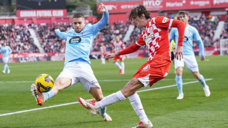 El 2-2 del Girona en el Girona 2-2 Celta de la jornada 26 de LaLiga EA Sports