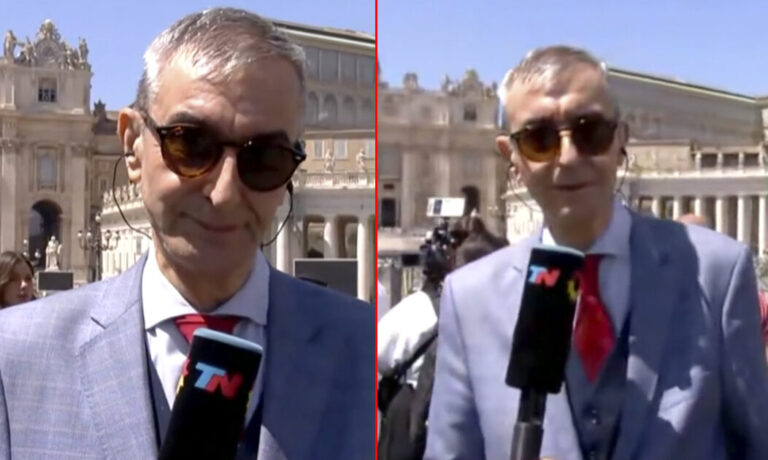 Por qué Nelson Castro tuvo que hablar en 5 idiomas en un móvil desde el Vaticano