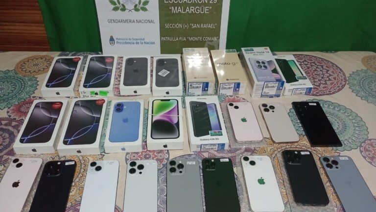 Camino a Córdoba: secuestran celulares valuados en $30 millones