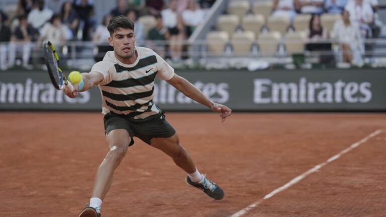 Roland Garros | Damir Dzumhur-Carlos Alcaraz, en imágenes