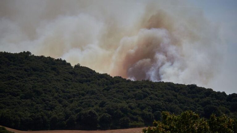 El incendio de Navarra evoluciona favorablemente, aunque todavía se trabaja en la estabilización