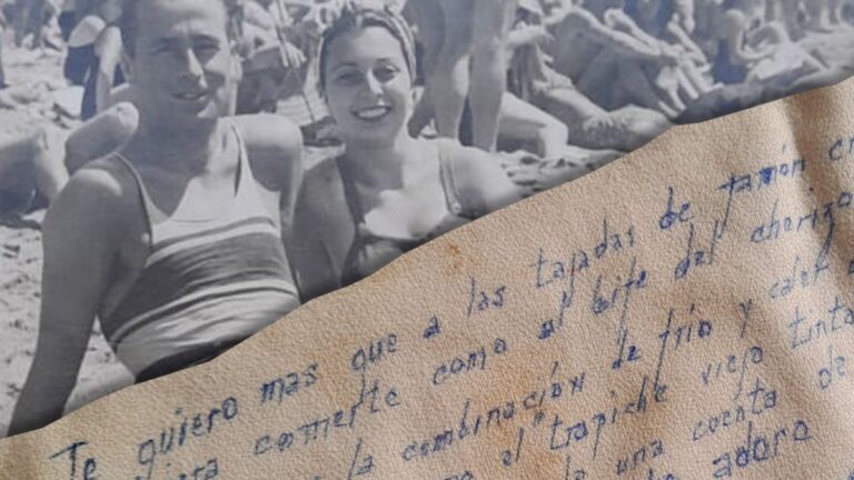 Encontró en una servilleta un mensaje inesperado del abuelo para su abuela: «No te tenía tan fogoso, Alfredo»