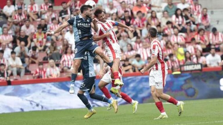 Jacobo, tras su tanto ante el Sporting: «Estamos en la dinámica del año pasado, parece que no quiere entrar el balón»