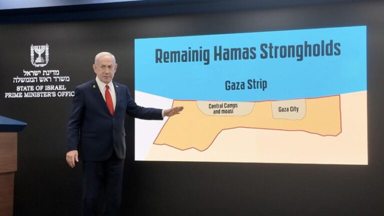 Netanyahu ordena negociar una tregua tras aprobar el plan militar para tomar la ciudad de Gaza