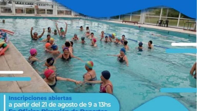 La Cumbre lanza actividades para adultos mayores en el Natatorio Municipal