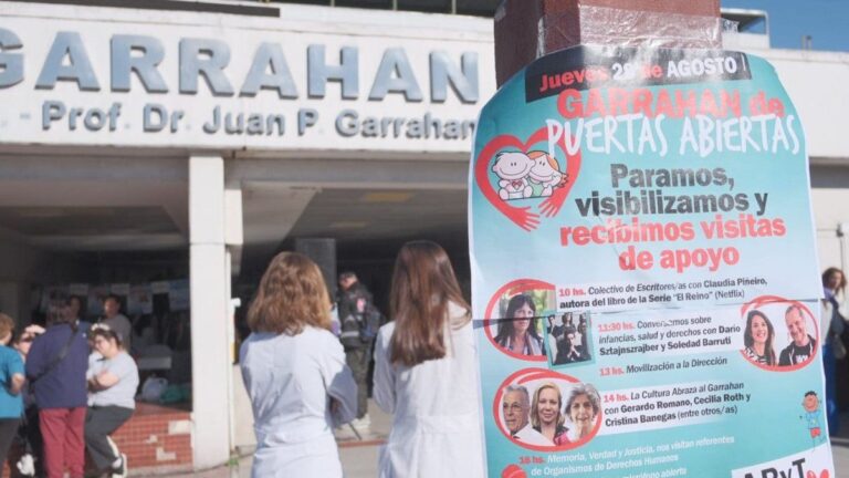 Nuevo paro en el Hospital Garrahan ante un posible veto a la Ley de Emergencia Pediátrica