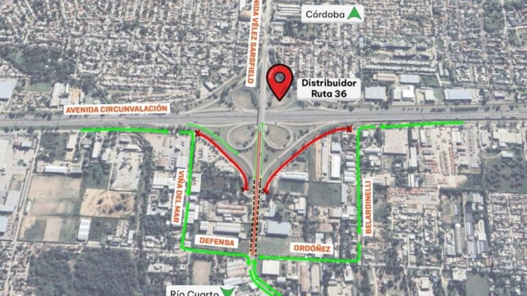 Desvíos y reducción de calzada en Vélez Sarsfield por obras del altonivel