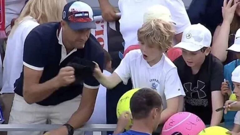 Quién es el millonario polaco que le robó a un niño el regalo de un tenista del US Open
