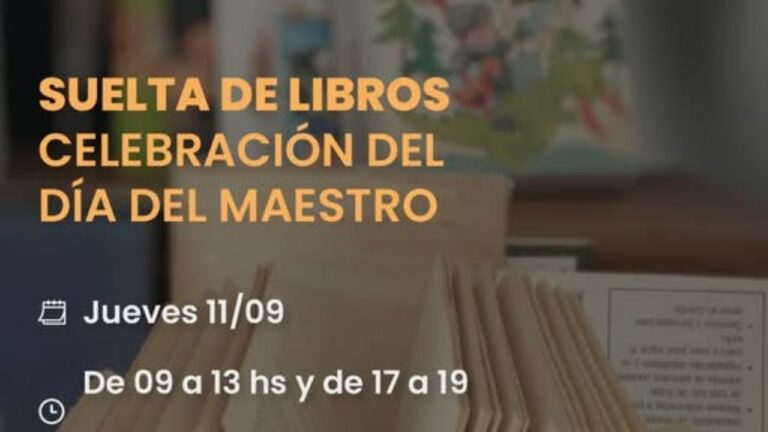 Suelta de libros en Huerta Grande para celebrar el Día del Maestro