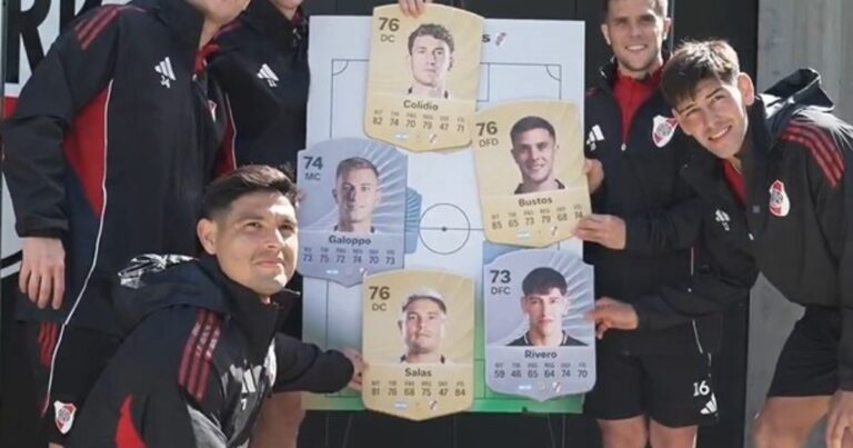 Video: la reacción de los jugadores de River con sus puntajes en un videojuego