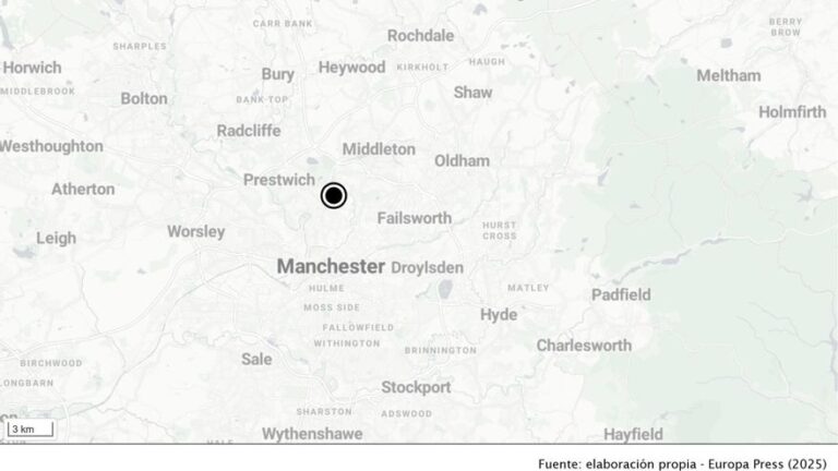 Un hombre acuchilla a varias personas en una sinagoga de Mánchester