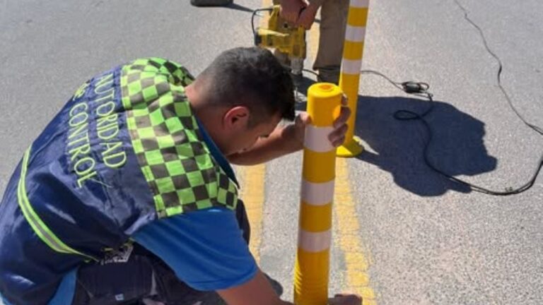 Bialet Massé: municipio colocó delineadores sobre la ruta 38 y ruta E55