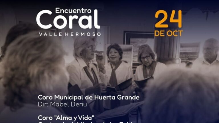 Valle Hermoso vivirá un nuevo Encuentro Coral con voces de la región