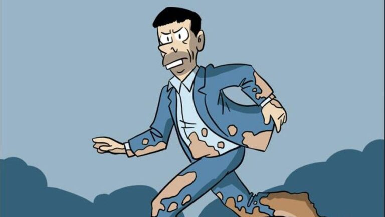 «Fang», el cómic que sumerge a Mazón en el barro del humor gráfico