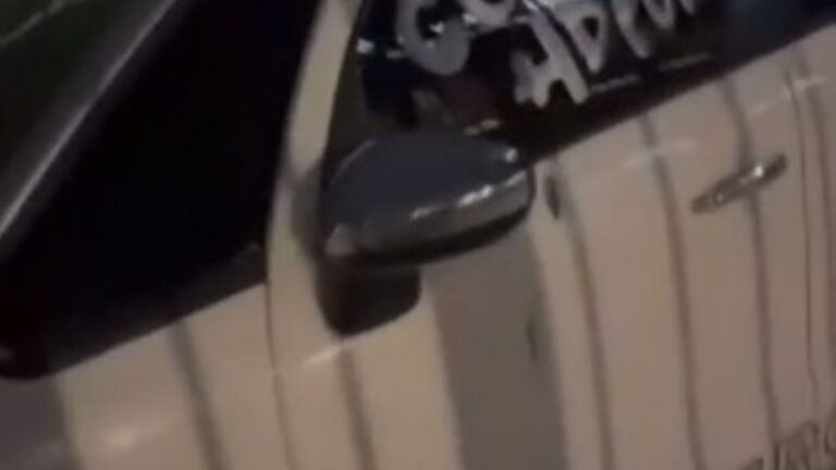 Pintaron con insultos un auto que bloqueó una cochera en Córdoba