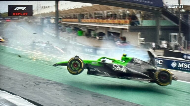 Tremendo accidente de Bortoleto en la sprint de Brasil: se salvó de milagro