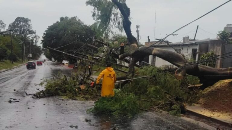 Dos tornados dejaron severos destrozos en Misiones y Brasil