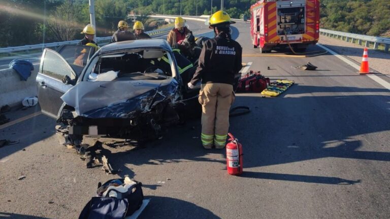 Accidente en la Autovía de Punilla: un hombre trasladado al Hospital Funes