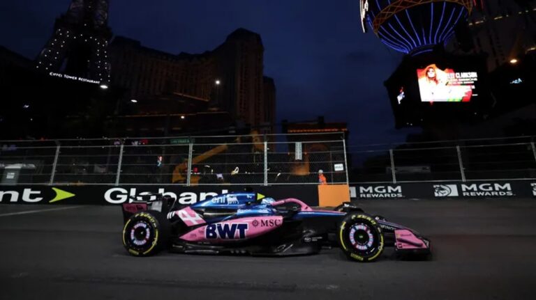 Colapinto cerró último en la FP1 en Las Vegas: a qué hora vuelve a la acción