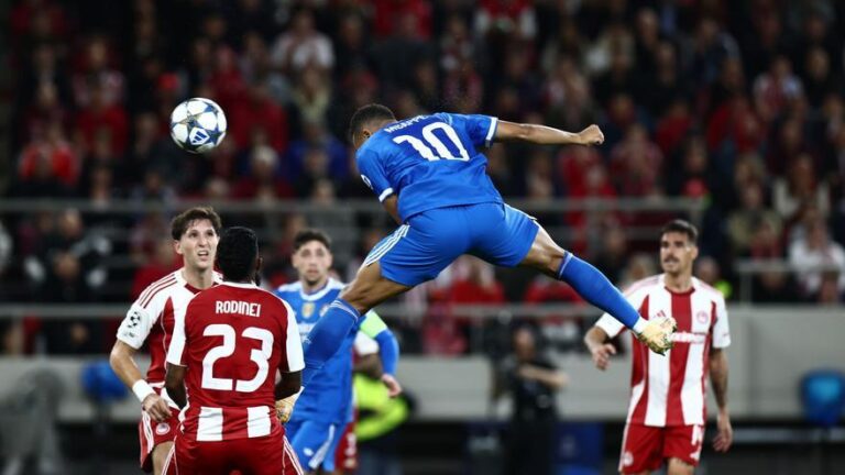 El póker de Mbappé evita una tragicomedia del Real Madrid en Atenas