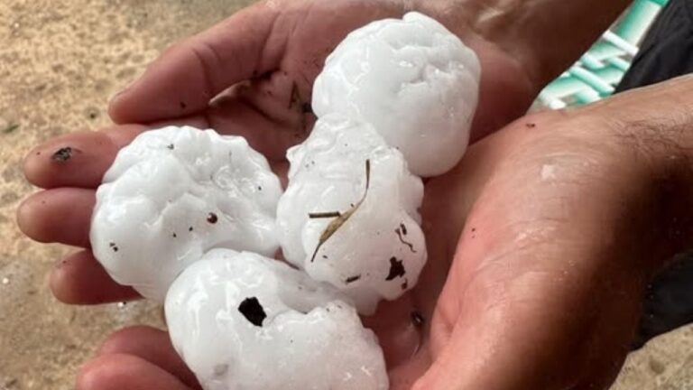 Video impactante: cayó granizo gigante en Embalse y Calamuchita