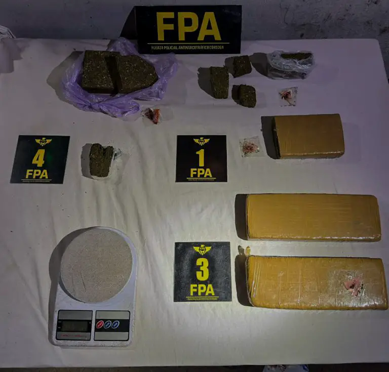 Desbaratan una banda narco y secuestran 6 mil dosis de droga en Córdoba y Saldán