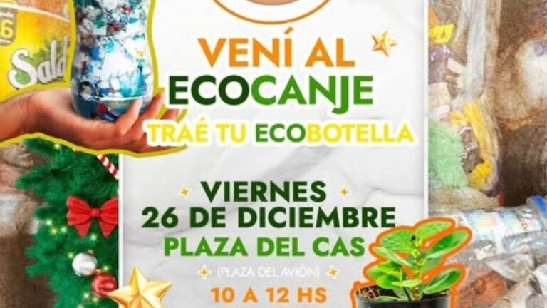 Nuevo ecocanje navideño en la Plaza del CAS