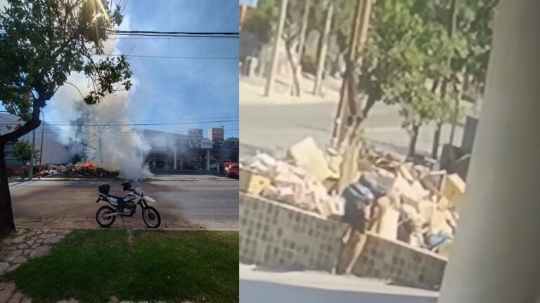 Incendio en el refugio nocturno: cámaras captaron a quien habría iniciado el fuego