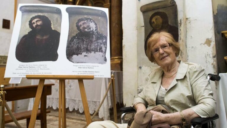 Fallece Cecilia Giménez, autora de la restauración del Ecce Homo de Borja que dio la vuelta al mundo