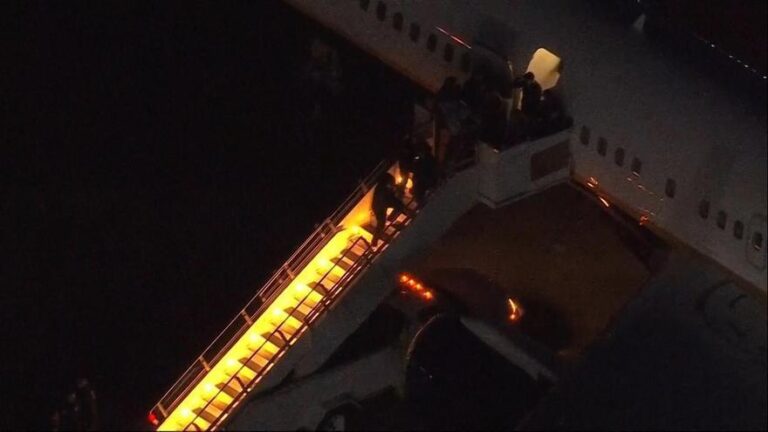 Las imágenes de Nicolás Maduro bajando del avión en Nueva York