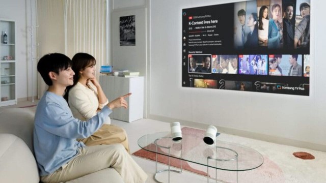 Samsung presentó su nuevo miniproyector portátil con inteligencia artificial