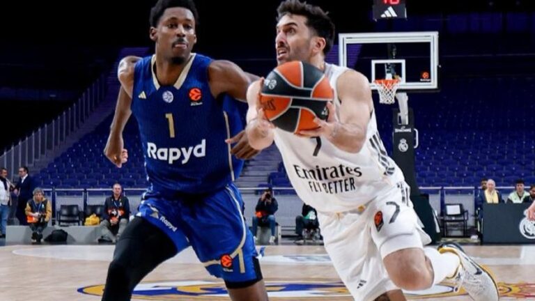 El Madrid resuelve ante el Maccabi desde el triple