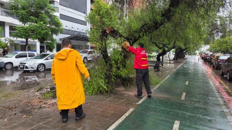 Córdoba capital bajo el agua hoy: cayeron hasta 60 milímetros