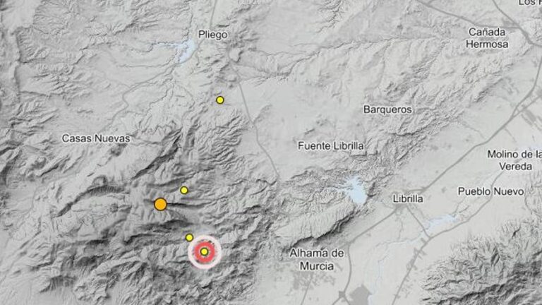 Murcia encadena cinco terremotos en pocas horas