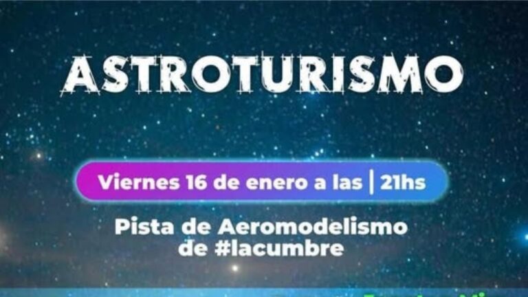 La Cumbre invita a vivir una noche de astroturismo bajo el cielo serrano