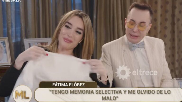 «El raro»: Mirtha Legrand le preguntó a Fátima Florez cómo era Javier Milei en la cama