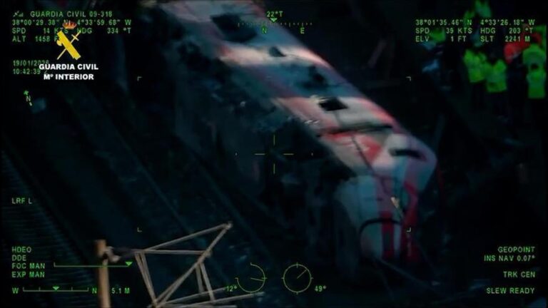 Impactantes imágenes aéreas del lugar del accidente de tren en Adamuz, Córdoba