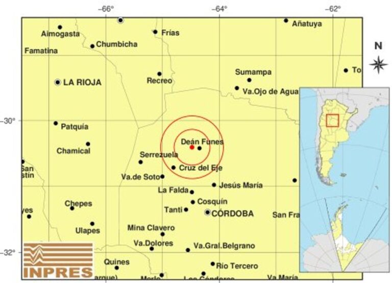 Un temblor se hizo sentir en Córdoba en la tarde de este martes