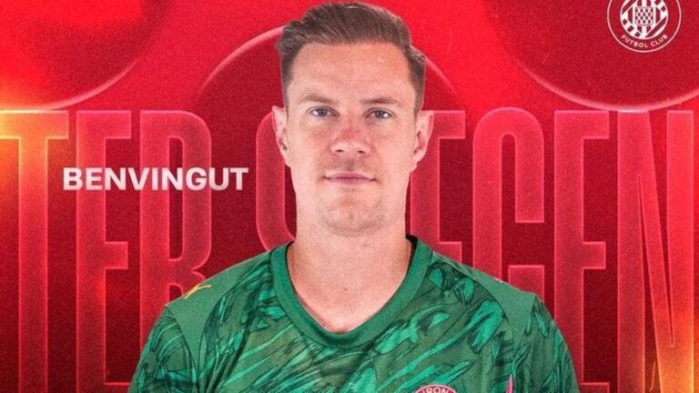El Girona oficializa la incorporación de Ter Stegen, que no podrá jugar contra el Barça
