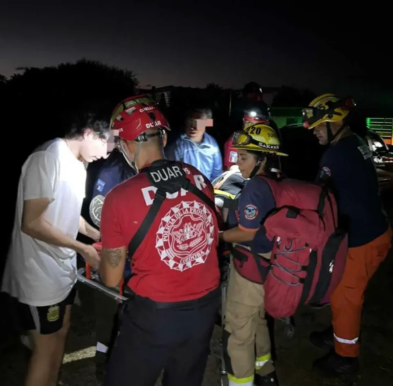 Se accidentó haciendo trekking en las Altas Cumbres y debieron rescatarla