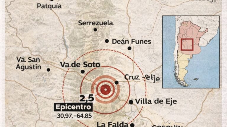 Un sismo despertó a vecinos de las sierras esta madrugada