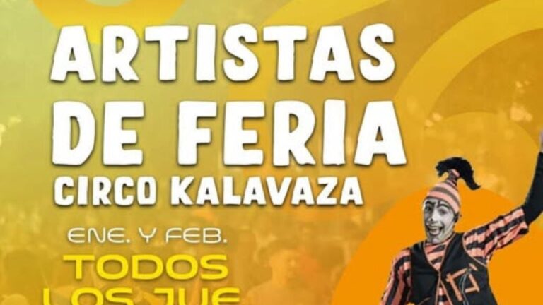 Artistas de Feria se presenta en La Falda con funciones a la gorra
