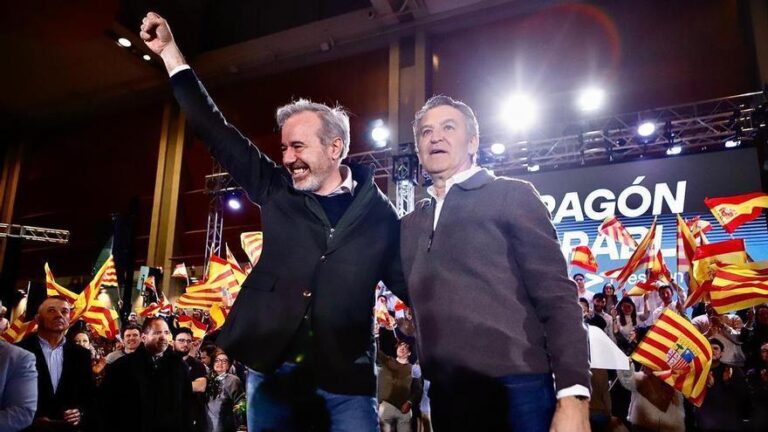 Azcón cierra la campaña yendo al ataque del PSOE y de Vox por ser miserables y populistas del voto inútil