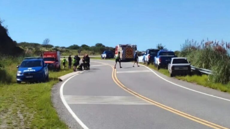 Un ciclista resultó herido tras accidentarse en el Camino del Cuadrado