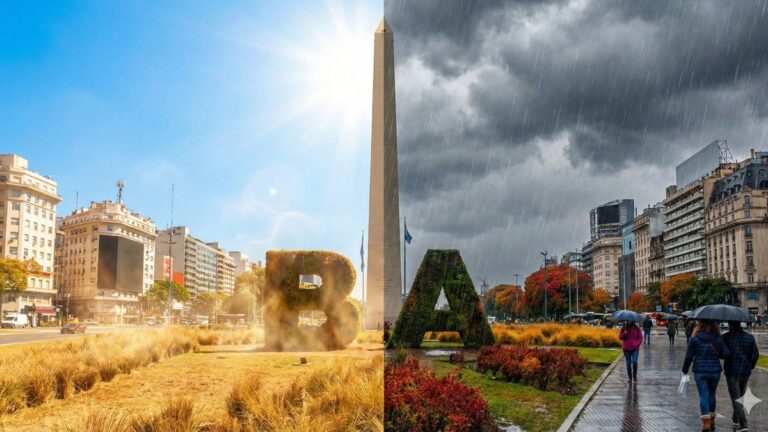 Inminente llegada de las lluvias a Buenos Aires: a qué hora se larga y cuánto bajarán las temperaturas