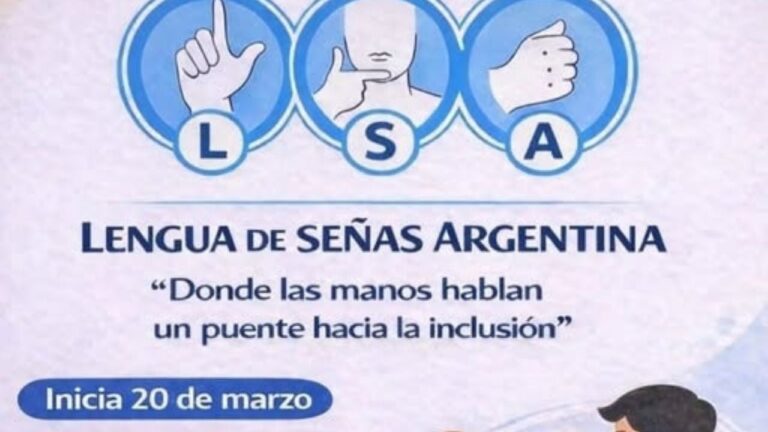 Valle Hermoso: inscriben para un «Curso de Lengua de Señas Argentina (LSA)»