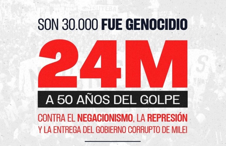 [Video] A 50 años del golpe genocida Myriam Bregman invita a marchar el 24 de marzo
