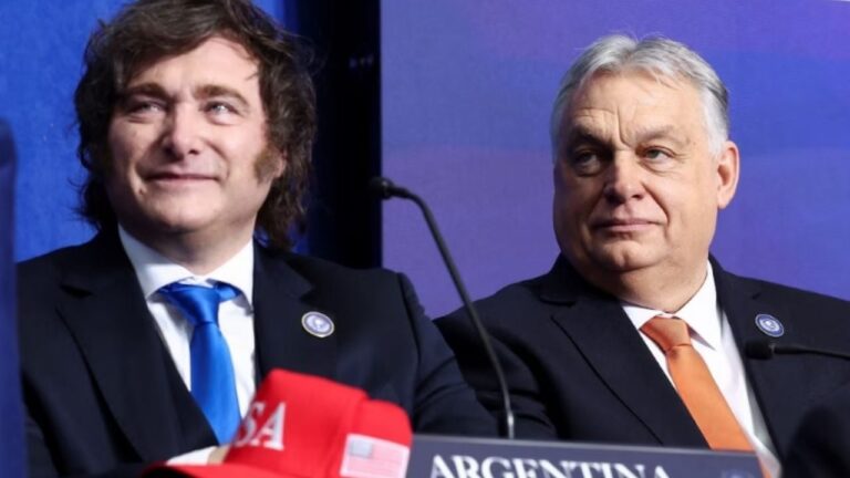 Milei llegó a Hungría para disertar y reunirse con Viktor Orbán