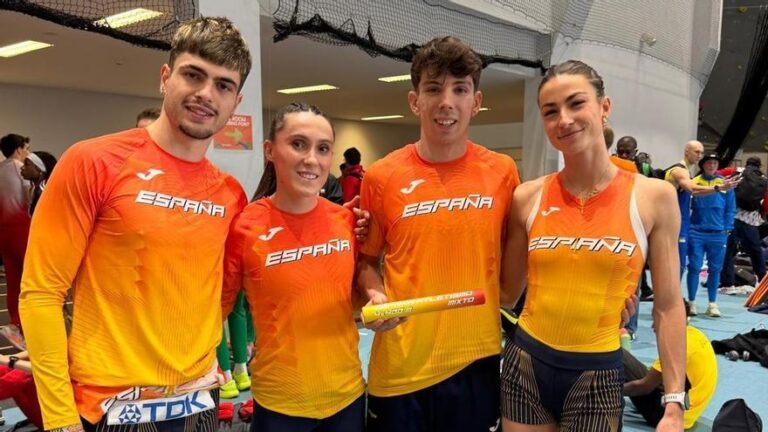 España, plata en el 4×400 mixto en el Mundial de Torun